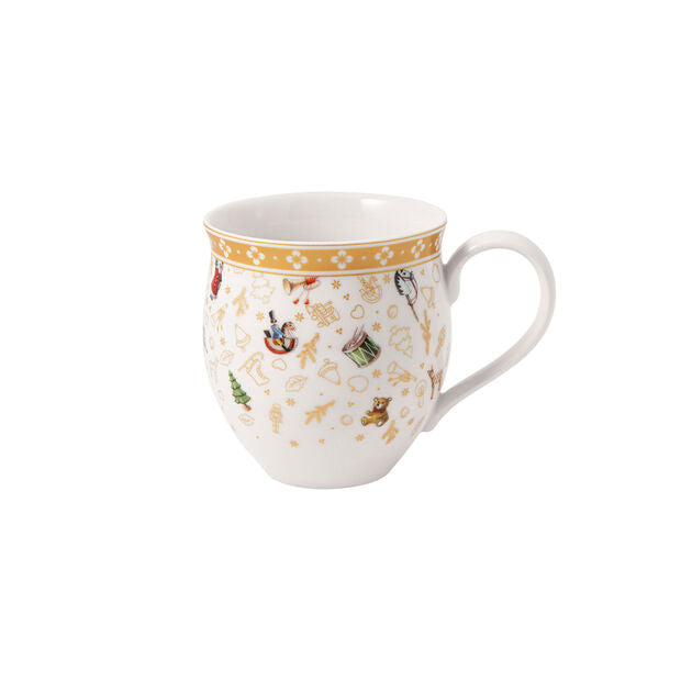 Toy’s Delight mug à anse, édition anniversaire, multicolore/or/blanc, 340 ml
